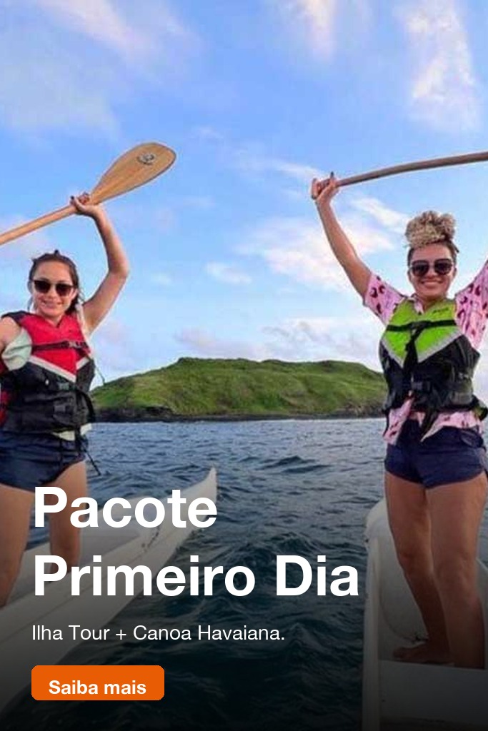 Combo Ilha Tour e Canoa Havaiana em Fernando de Noronha